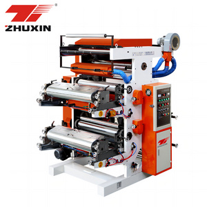 1 2 Color Multicolor Automatic High Speed Roll To Roll Stack Type Plastic Film Paper Bag Flexo Printing Press Machine Price