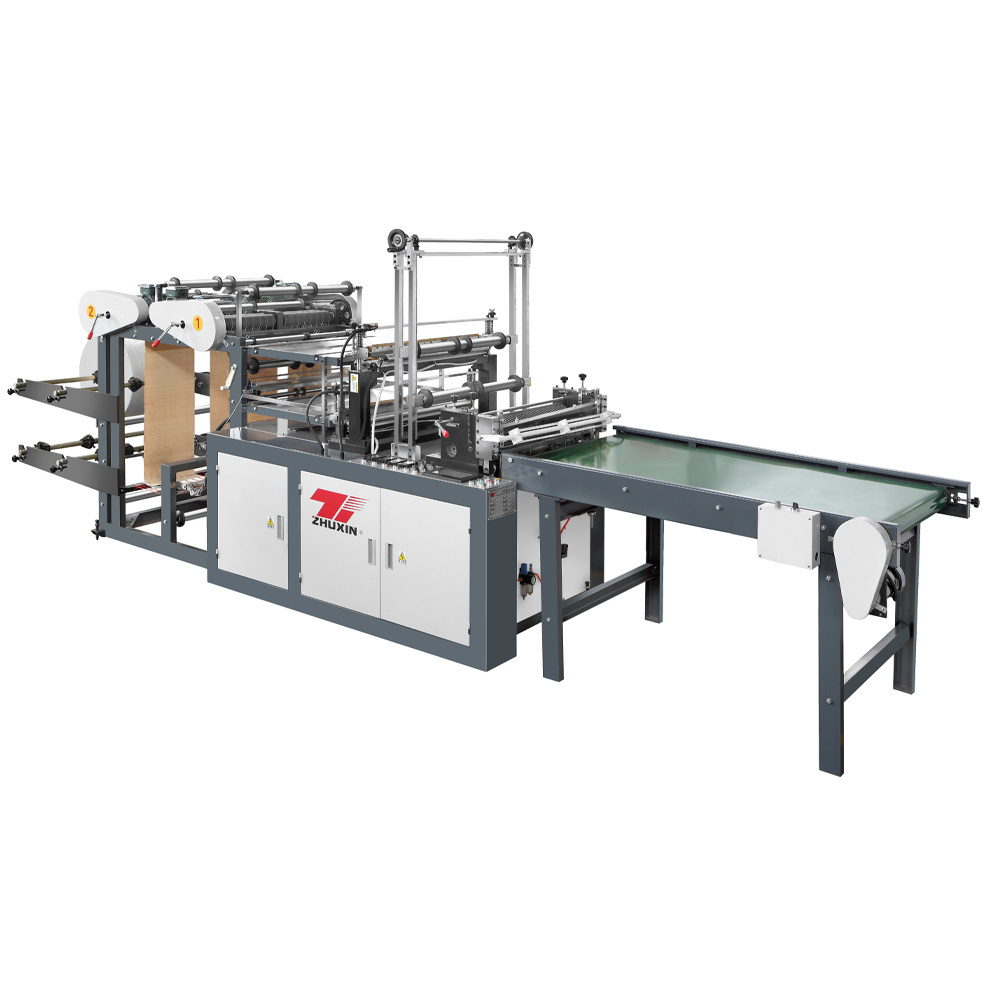 Zhuxin Automatic High Speed Pla Polythene 50 Kg Plastic Film Garbage Shopping Bag Making Machine Fully Loaded