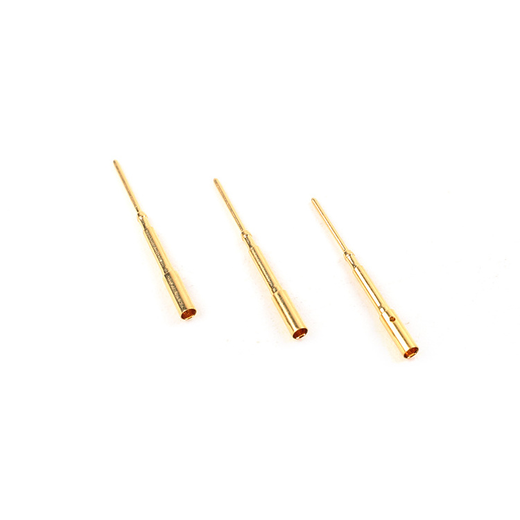 Customized Gold Pins  male brass crimping terminal  for medical wire and cable Terminal Power