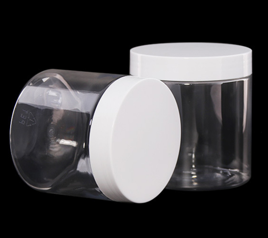 1 Oz Plastic Jars, Round Clear Cosmetic Pot Jars Empty Small Cosmetic Containers with Lids