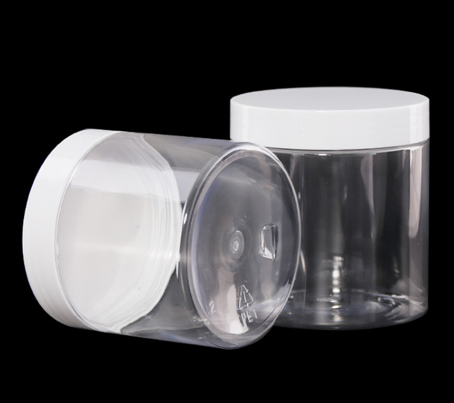 1 Oz Plastic Jars, Round Clear Cosmetic Pot Jars Empty Small Cosmetic Containers with Lids