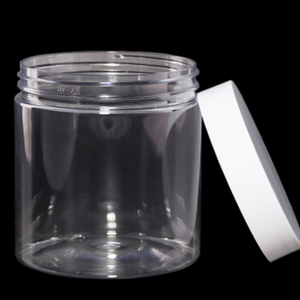 1 Oz Plastic Jars, Round Clear Cosmetic Pot Jars Empty Small Cosmetic Containers with Lids