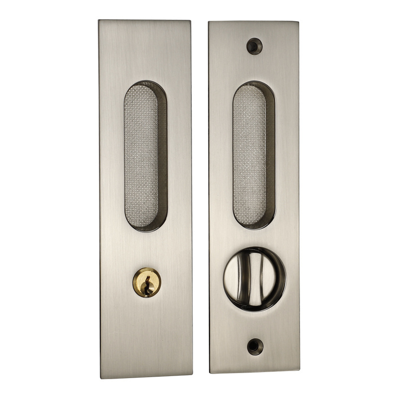 HOT SELL Zinc Alloy Cavity Pocket Door,Mortise Sliding Barn Door Locks,sliding door double sided door lock set