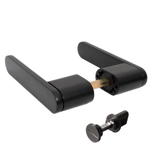 High quality door handles black lever handles,Privacy Door Lock for Bedroom and Bathroom,interior door handle lock set