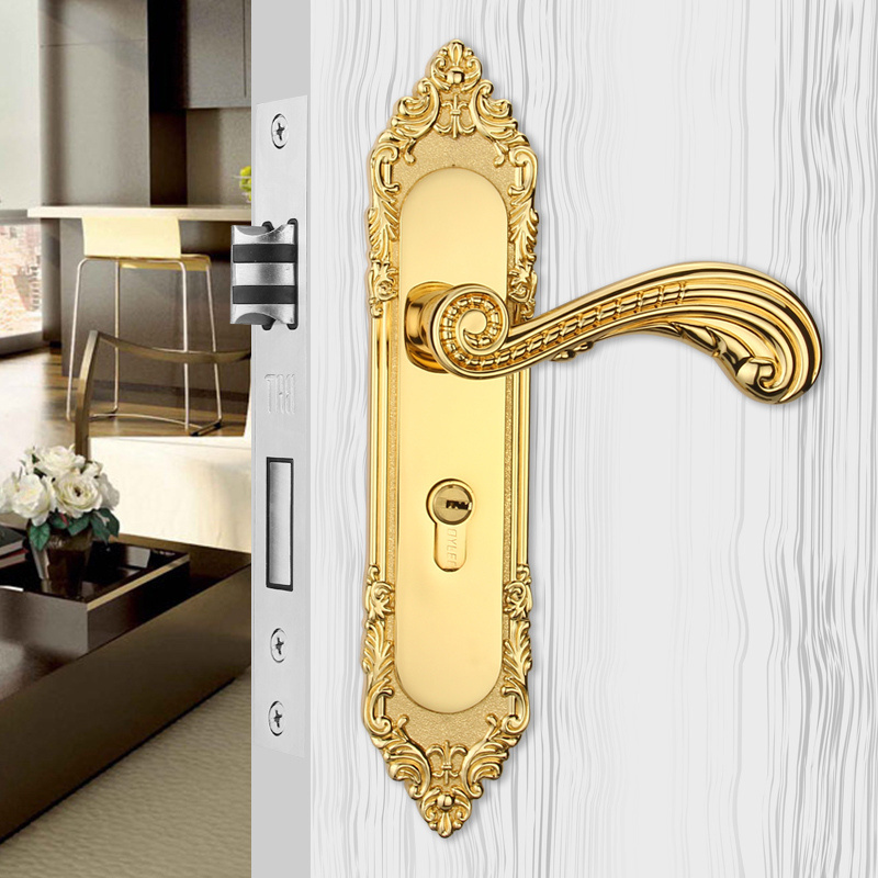 Factory Wholesale  Hotel Room Wooden Door Handle Lock Set,privacy security interior mortise lock door handle for wooden door