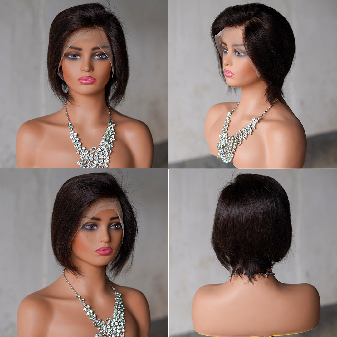 Wholesale Bob Hd Lace Wig 100% Virgin Human Hair,Best Frontal Hd Lace Original ladi Human Hair Wig,Women Lace Wig Natural Hai