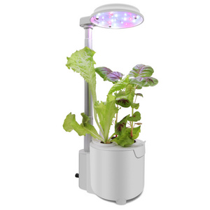 Mini smart planter for home hydroponics and soil