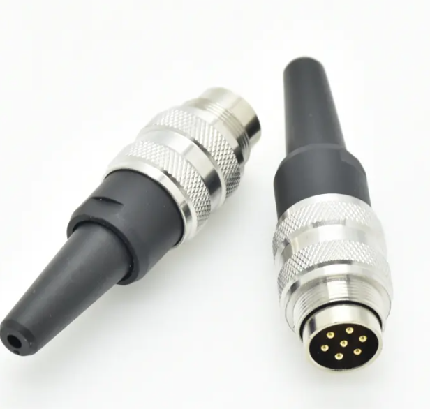 M16 J09 Connector Amphenol Circular 7 Pin Cable Power Connector