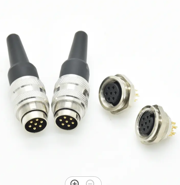 M16 J09 Connector Amphenol Circular 7 Pin Cable Power Connector