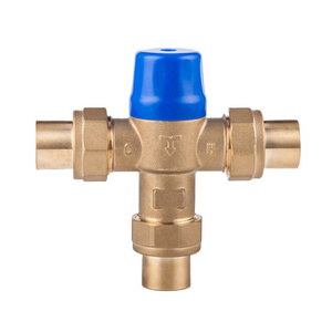 Factory outlet water heater ANTI-SCALD temperature thermostatic 3/4-Inch lead-free brass mixing valve