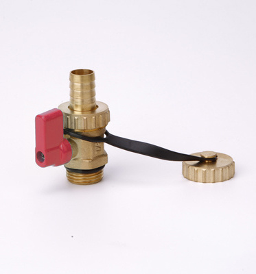 Brass Boiler Water Ball Drain  Valve with Union  Chain