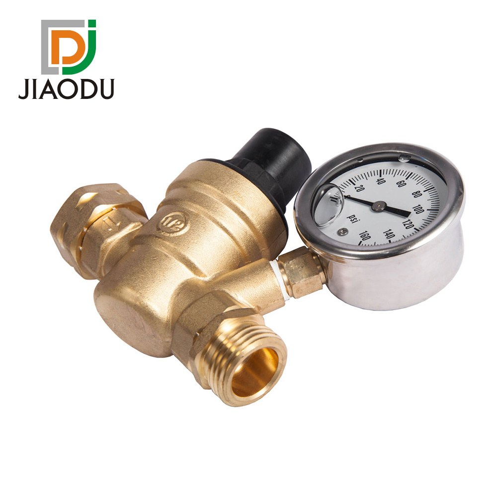 Lead free Water Reducer for RV Adjustable Brass Water Pressure Regulator Valve