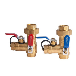 3/4" Tankless Lead Free Brass Tankless Water Heater Isolator Service Valve Kit