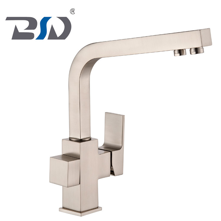 Hot&Cold Water Pure Water Drinking Bronze 3 Way Kitchen Faucet