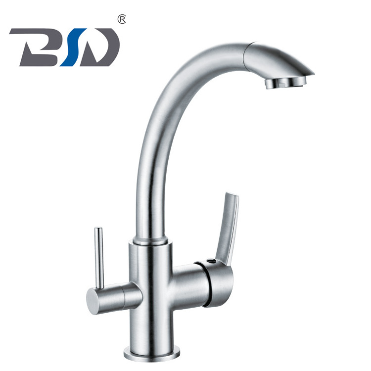 Hot&Cold Water Pure Water Drinking Bronze 3 Way Kitchen Faucet