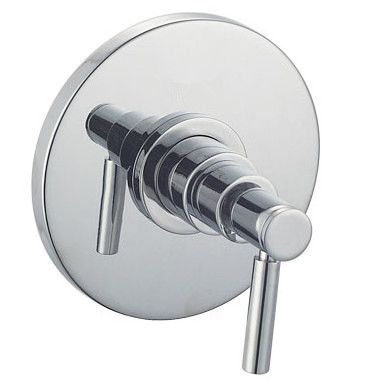 Chrome Concealed One Lever Handle 4-Port Shower Diverter Valve