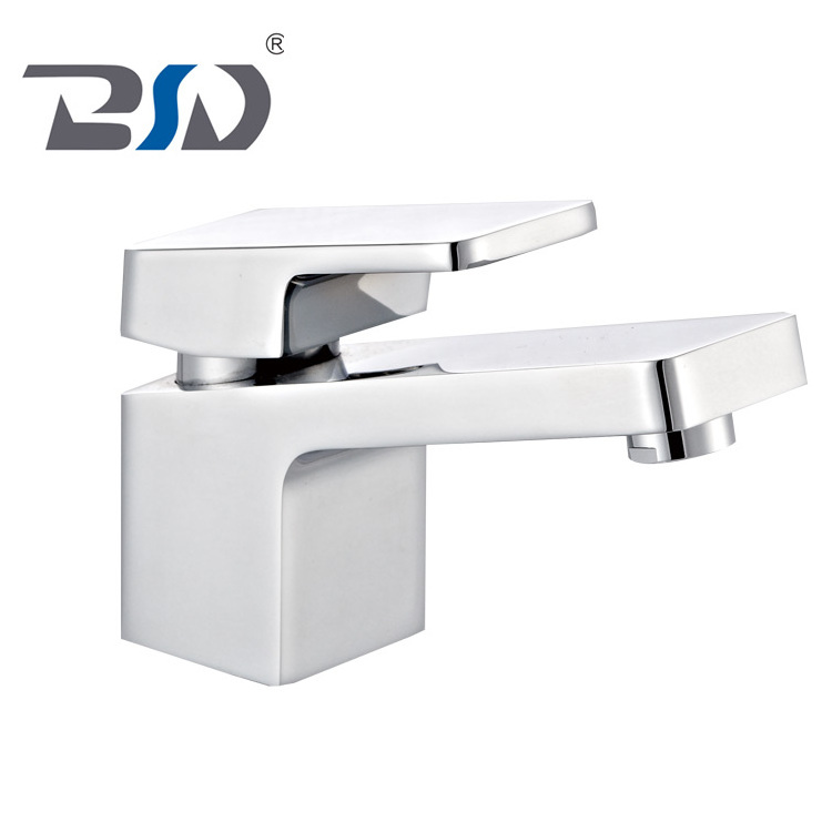 Watermark Approval Smart Design 25MM Ceramic cartridge DR Brass Hot Cold Water Single Handle Square Basin Washbasin Tapware