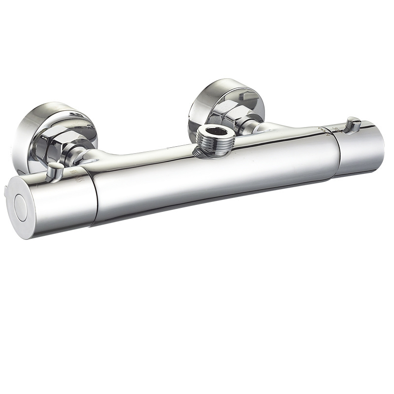 Brass Shower Mixer Temperature Control Top Outlet 3/4 Thermostatic Shower Faucet Shower Set