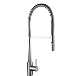 Europe Style SUS 304 Pull Out Kitchen Faucets Stainless Steel Hot Cold Water with Pull Down Sprayer