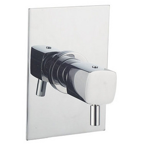 Brass shower 4 way thermostatic shower valve diverter with brass plate