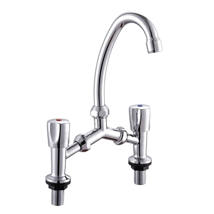 Kitchen Vessel Faucet Parts Hot And Cold Water Function Tap Deck Mounted Kitchen Taps Mixer