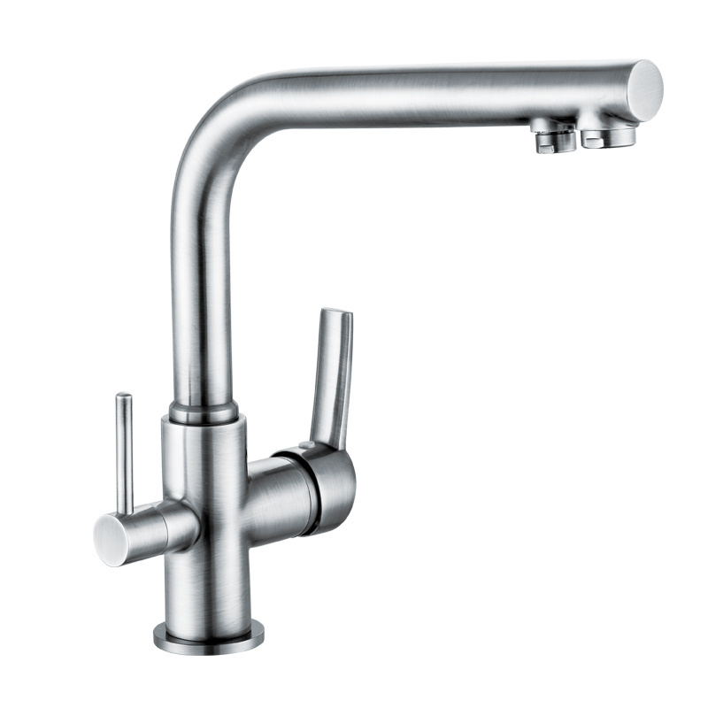 Factory Direct Sales Brass  3 way kitchen sink faucet For  Drinking Water Supply