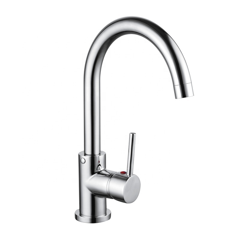 Yuhuan faucet manufacture single handle chrome plated brass watermark kitchen faucet sink water mixer tap high gooseneck