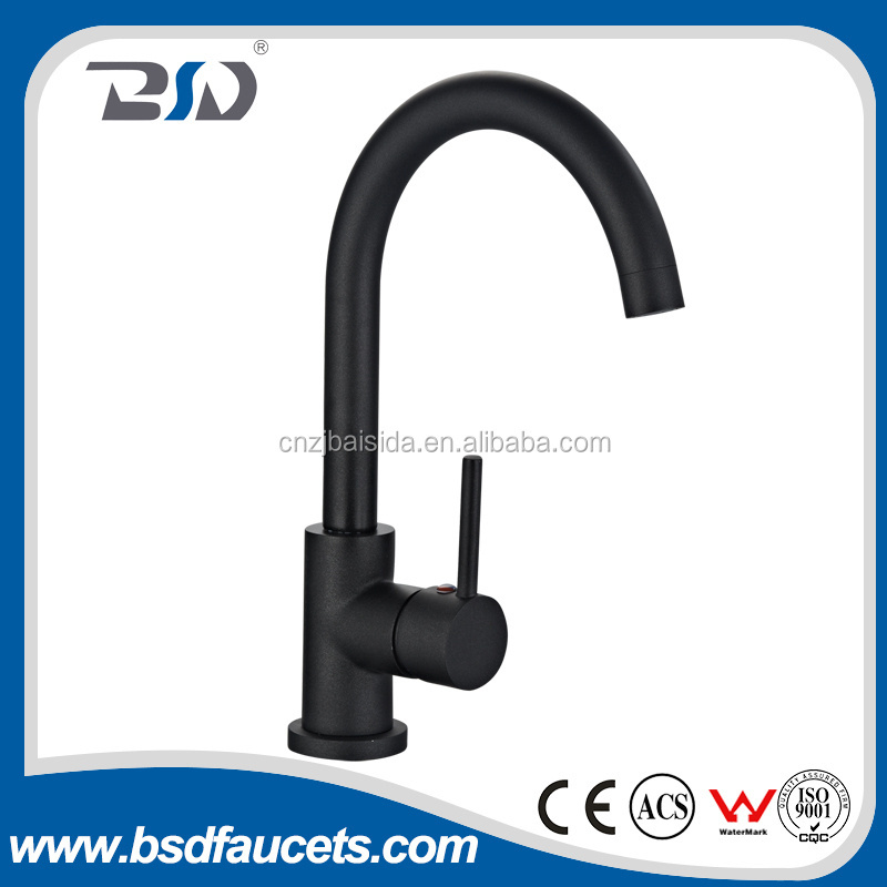 Yuhuan faucet manufacture single handle chrome plated brass watermark kitchen faucet sink water mixer tap high gooseneck