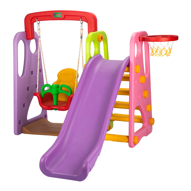 Combination Indoor Slide And Swing For Kids