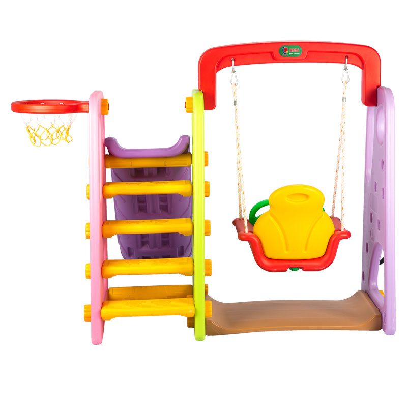 Combination Indoor Slide And Swing For Kids