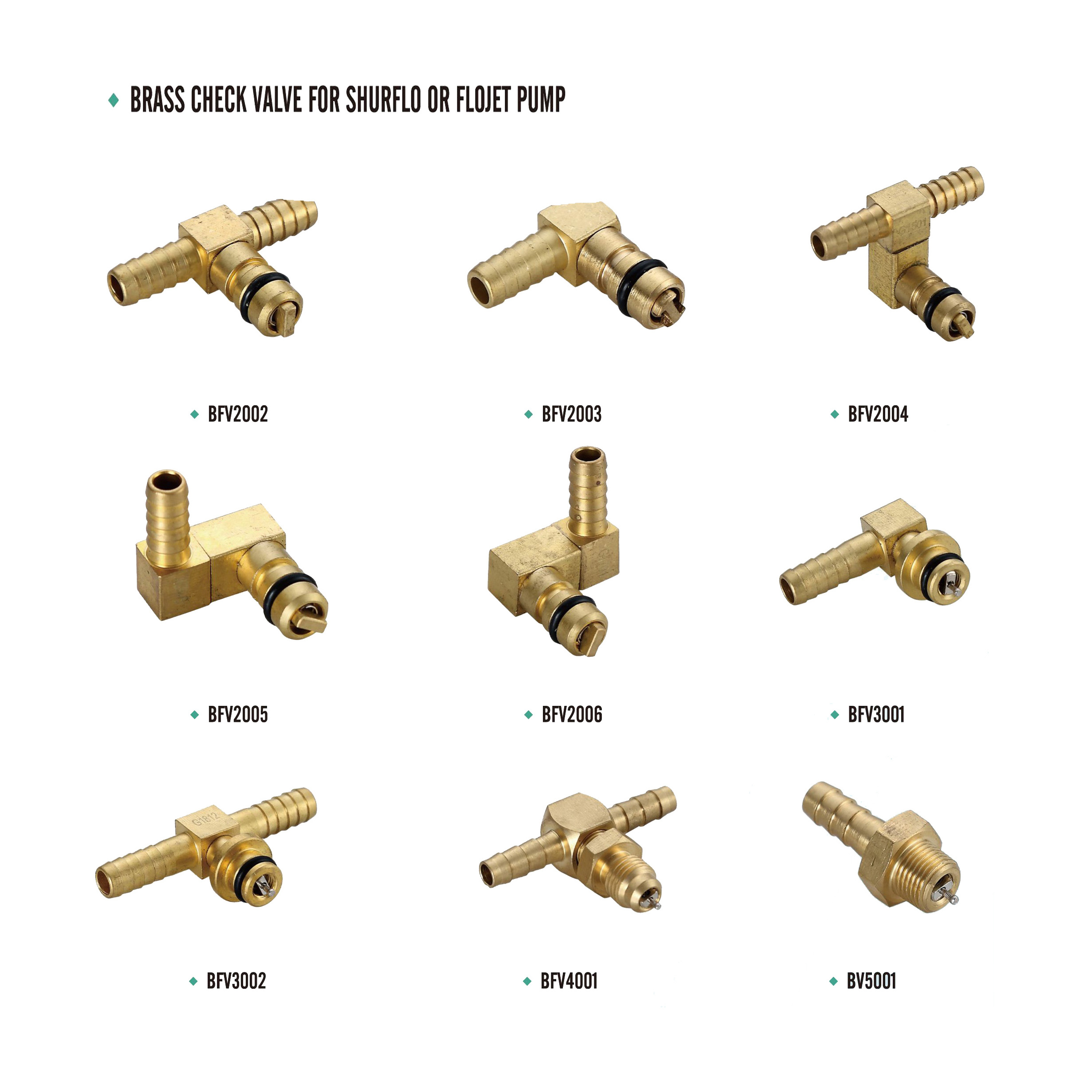 1/4 hose barb tee fitting brass check valve with shutoff