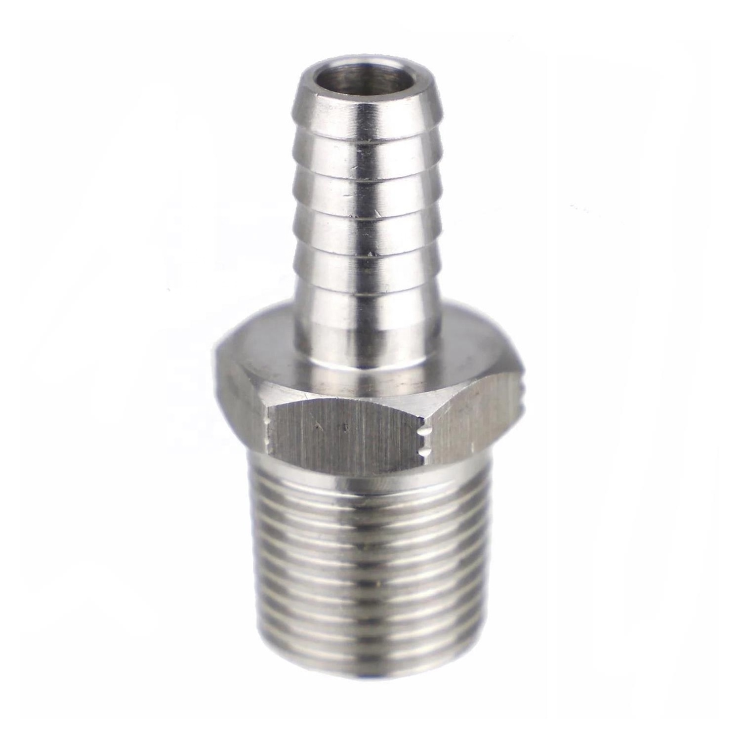 Beer Dispenser Cool Machine Parts Stainless Steel Male Hose Barb Fitting Quick Connector Adapter Thread Hexagonal Pipe