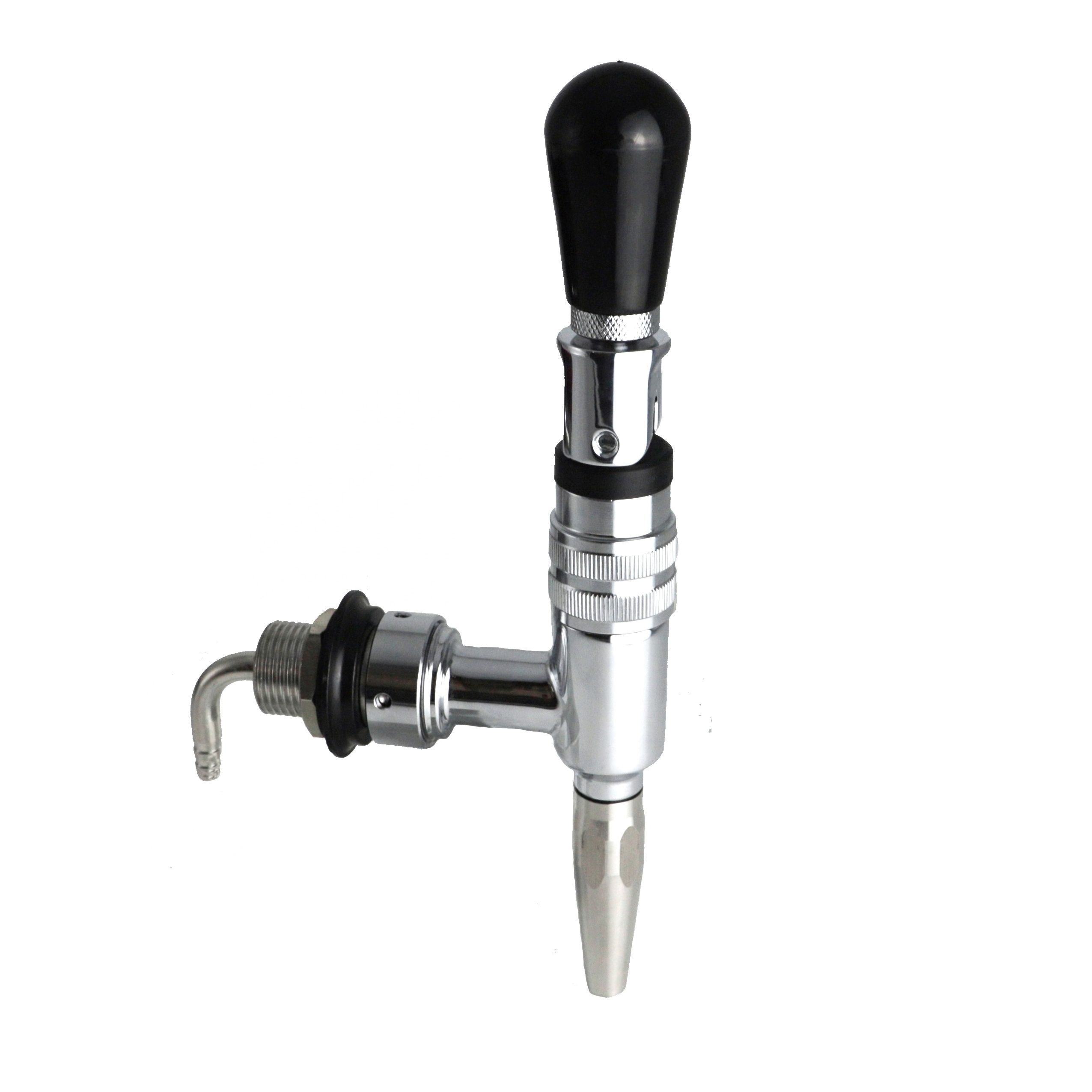 Chrome Plated Stainless Steel Beer Stout Tap Nitrogen Coffee Keg Tower Faucet Drink Dispenser