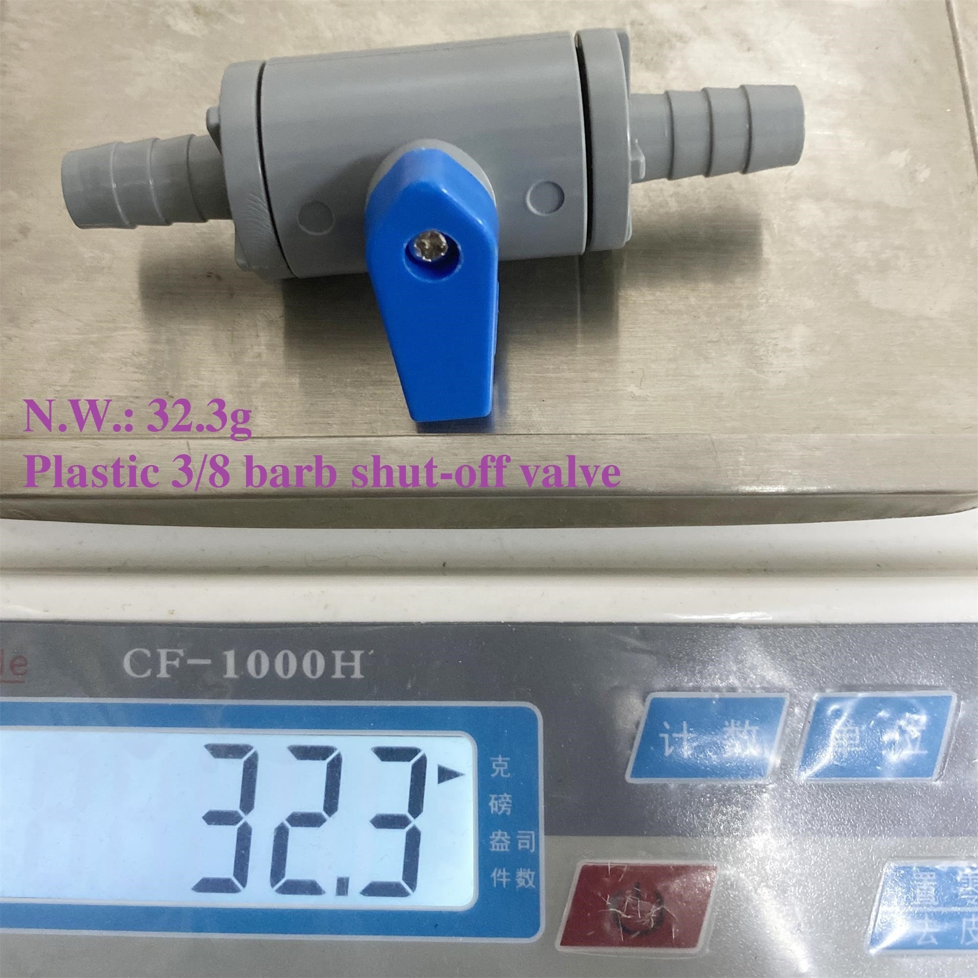 Plastic Ball Valve GAS Faucet Valve 3/8 Barb Standard Normal Temperature Manual General Custom Made