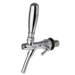 Home Brew 35mm shank thread Chrome Plating Adjustable Beer Tap Faucet Flow Control for Draft Beer Dispenser