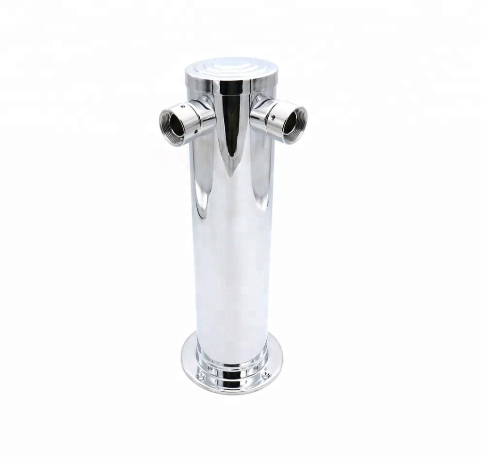 Homebrew beverage distribution parts stainless steel draft beer tower drink dispenser with beer tap