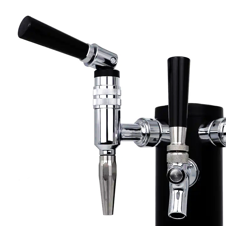 Food Grade Stainless Steel 304L Nitro Coffee Stout Beer Tap Faucet for Bar Keg Tower Draft Beer Drink Dispensing Equipment