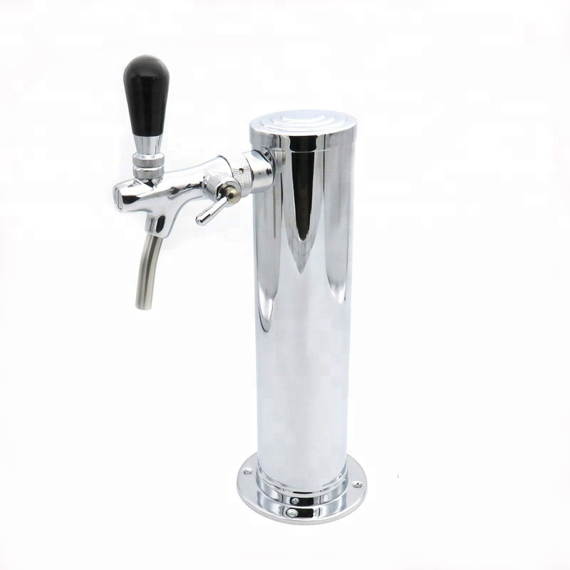 Homebrew beverage distribution parts stainless steel draft beer tower drink dispenser with beer tap