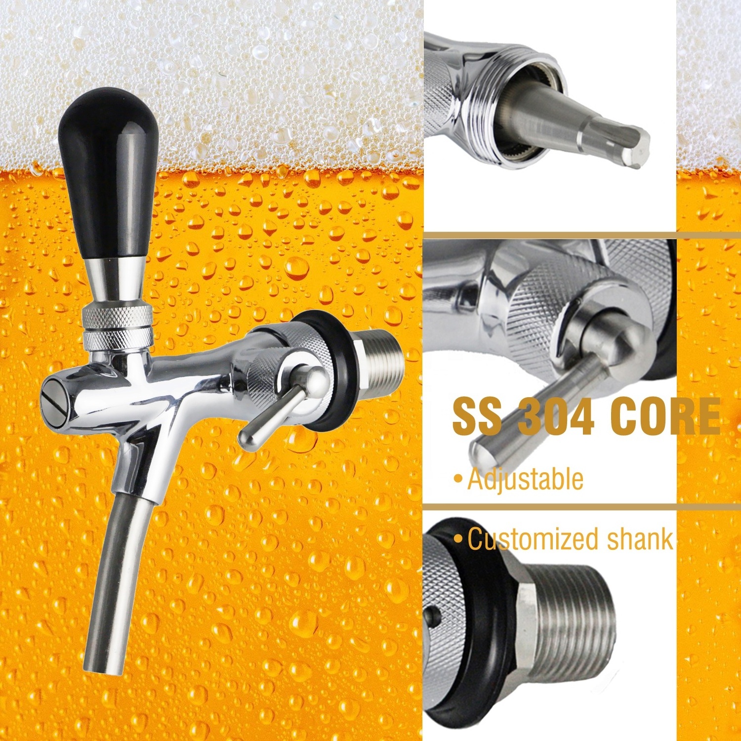 Soda fountain machine European Flow Control beer faucet tower tap for home