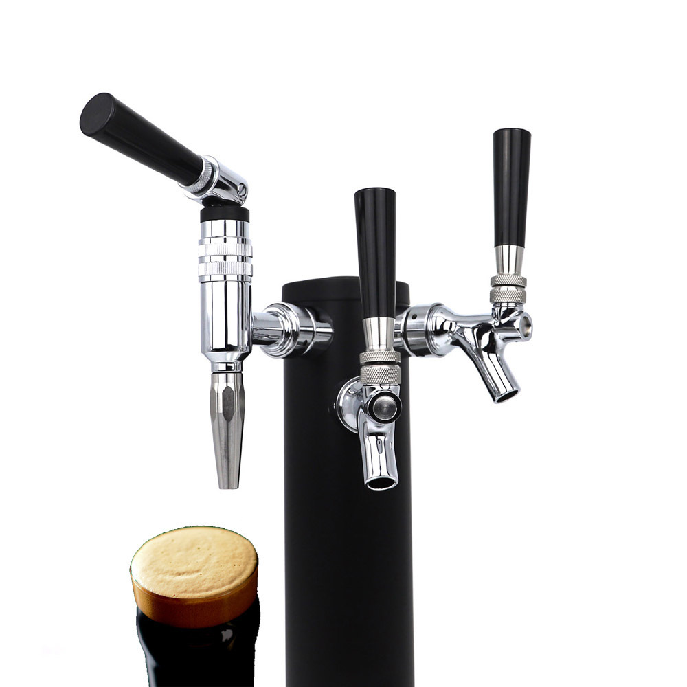 Food Grade Stainless Steel 304L Nitro Coffee Stout Beer Tap Faucet for Bar Keg Tower Draft Beer Drink Dispensing Equipment