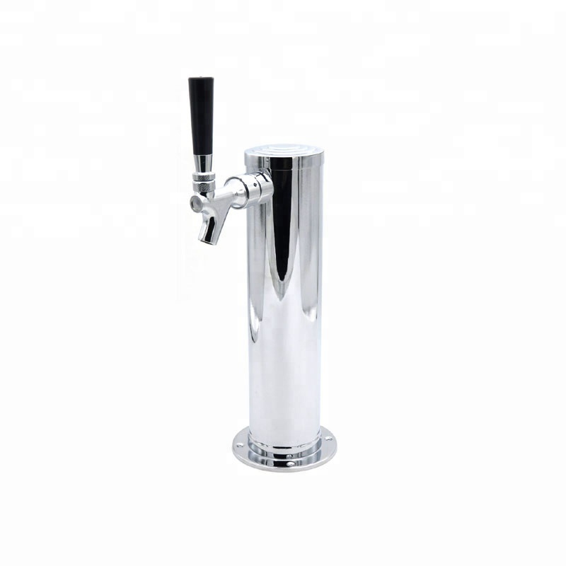 Homebrew beverage distribution parts stainless steel draft beer tower drink dispenser with beer tap