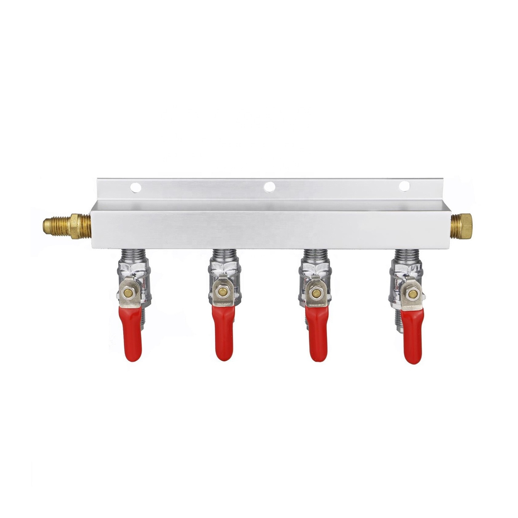 Beer Dispenser Co2 Splitter Distributor Aluminum Check Kitchen Gas Shut-off Valves Faucet Valve Air Valves & Vents HYDRAULIC