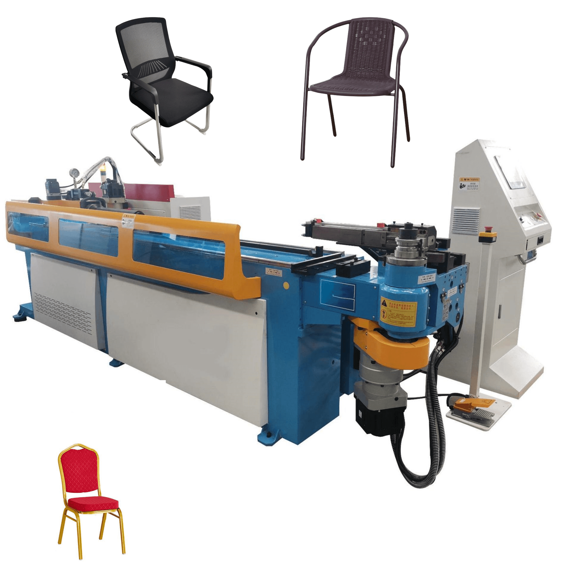 Hot sales china factory 38-4A-2S cnc fully automatic chair pipe bending machine