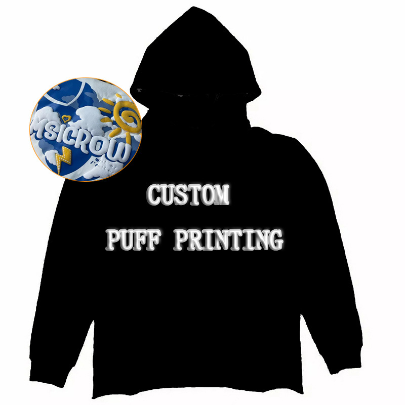 Custom Logo Wholesale Men Unisex High Quality Blank 3d Puff Print Cropped Hoodies