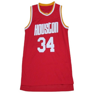 Wholesale Basketball Jersey Hakeem Olajuwon Throwback Jerseys #34 Classics Retro Stitched Usa Basketball shorts