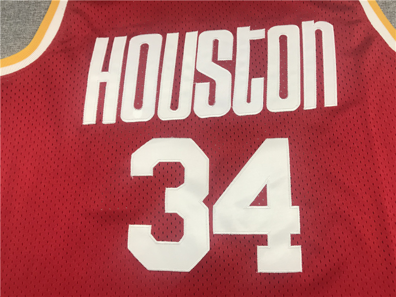 Hakeem Olajuwon Houston Throwback Jerseys #34 Classics Retro Stitched Usa Basketball Jersey red