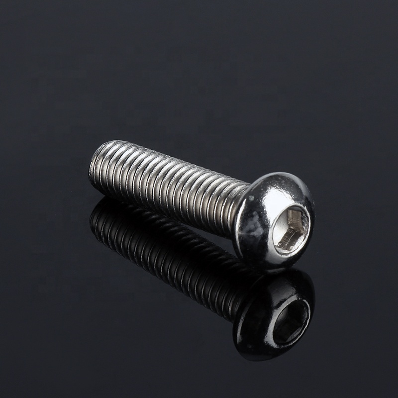 High Tensile Hardware Metal Bolt Fasteners Big Flat Mushroom Head Bolt Umbrella Screws Hex Socket Round Button Head Screw