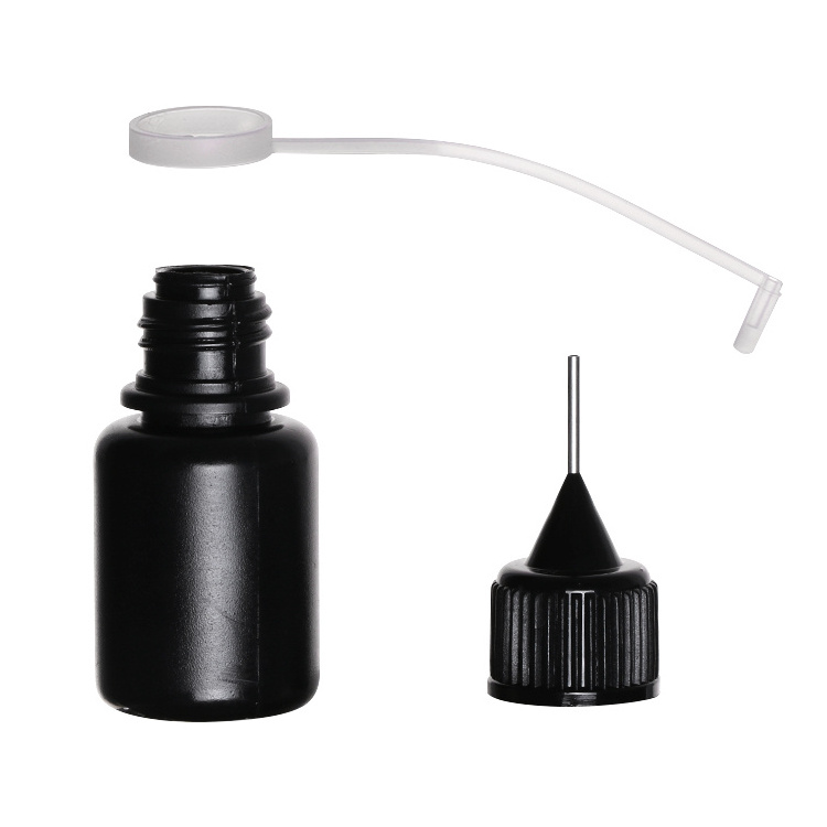 5ml 10ml 15ml 30ml 50ml empty diy craft painting PE plastic dropper precision metal needle tip applicator squeeze glue bottle