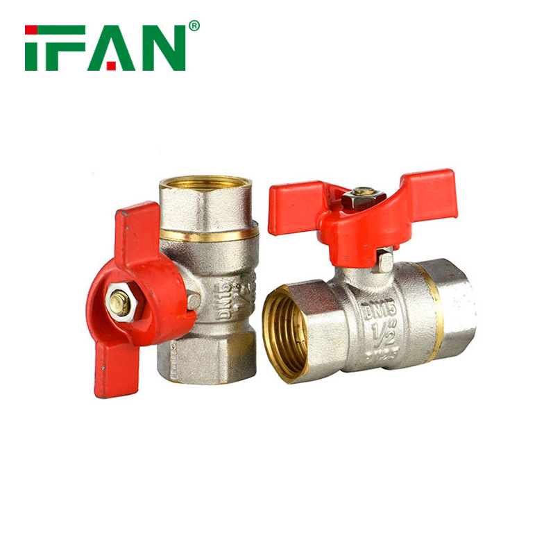 IFAN High Pressure 1/4'' 2 Inch 3 Way Water Ball Valves Union Lockable Forged Brass Ball Valve