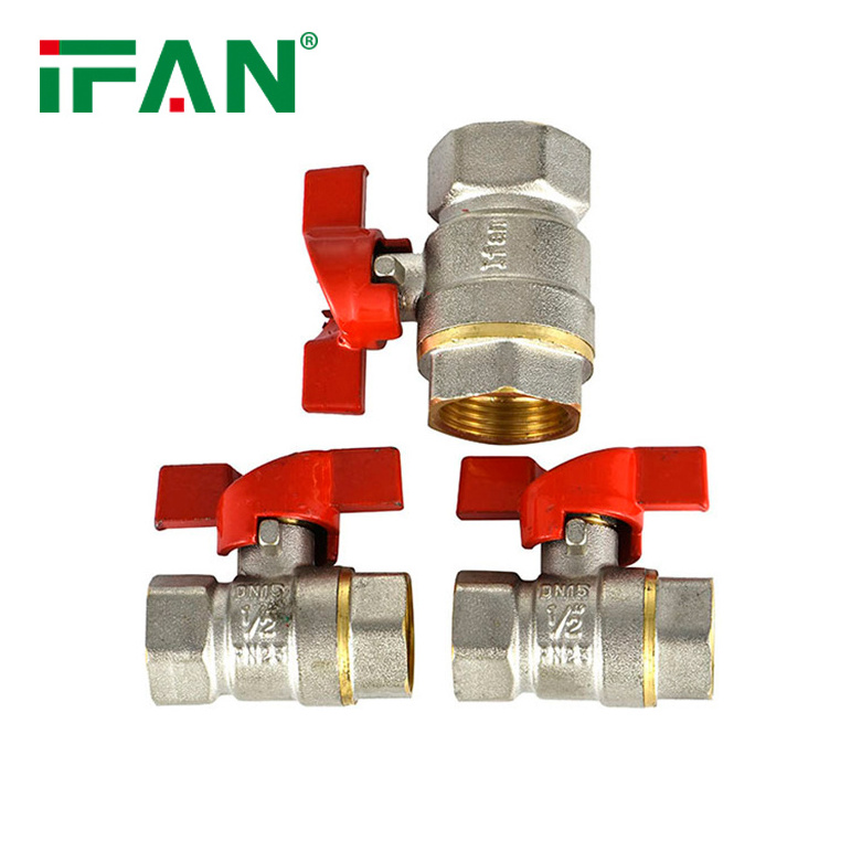 IFAN High Pressure 1/4'' 2 Inch 3 Way Water Ball Valves Union Lockable Forged Brass Ball Valve